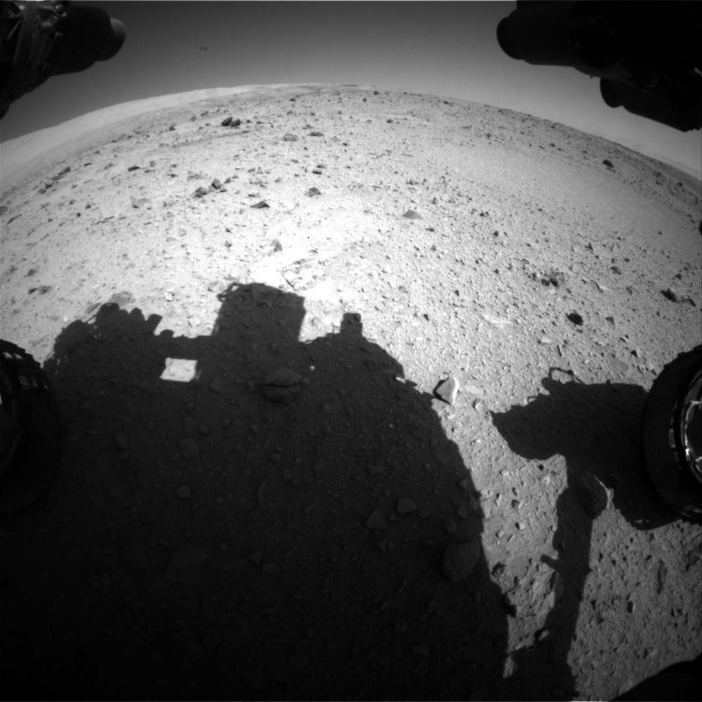 Nasa's Mars rover Curiosity acquired this image using its Front Hazard Avoidance Camera (Front Hazcam) on Sol 513, at drive 540, site number 25