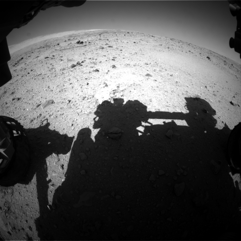 Nasa's Mars rover Curiosity acquired this image using its Front Hazard Avoidance Camera (Front Hazcam) on Sol 514, at drive 540, site number 25