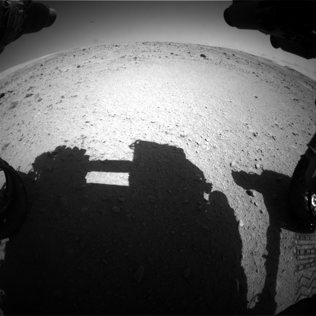 Nasa's Mars rover Curiosity acquired this image using its Front Hazard Avoidance Camera (Front Hazcam) on Sol 515, at drive 552, site number 25