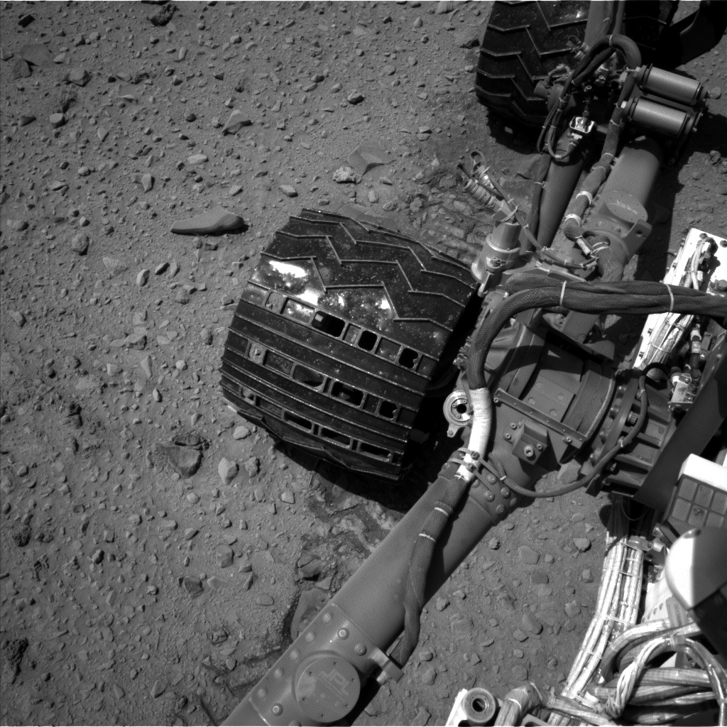 Nasa's Mars rover Curiosity acquired this image using its Left Navigation Camera on Sol 518, at drive 810, site number 25