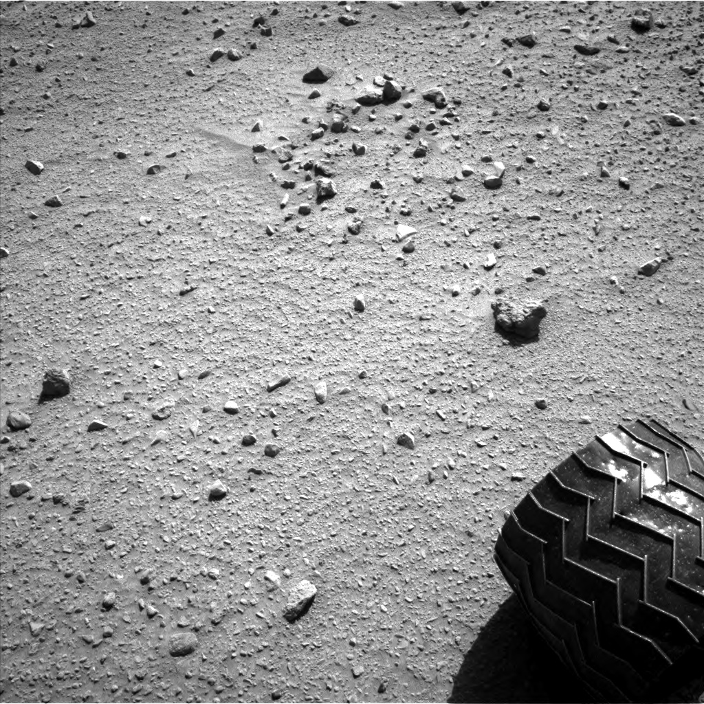 Nasa's Mars rover Curiosity acquired this image using its Left Navigation Camera on Sol 521, at drive 1296, site number 25