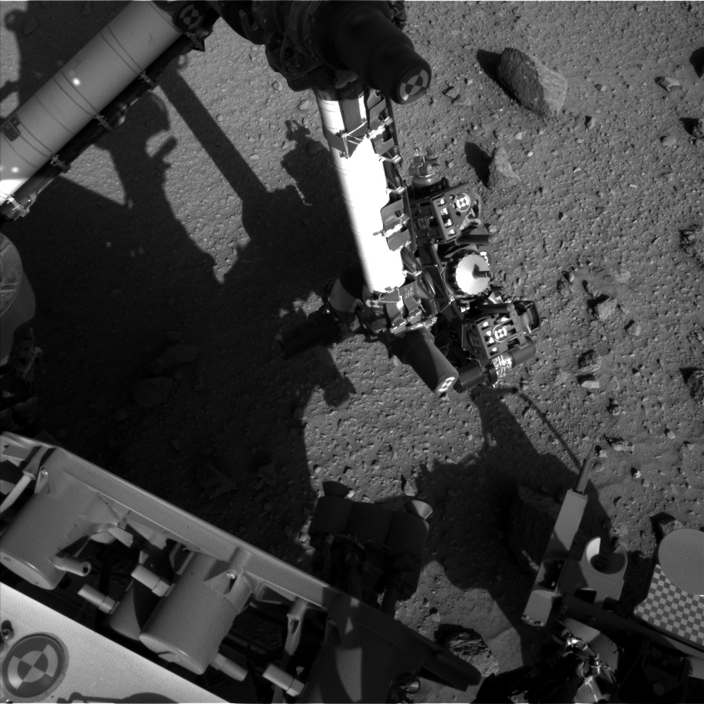 Nasa's Mars rover Curiosity acquired this image using its Left Navigation Camera on Sol 523, at drive 1296, site number 25