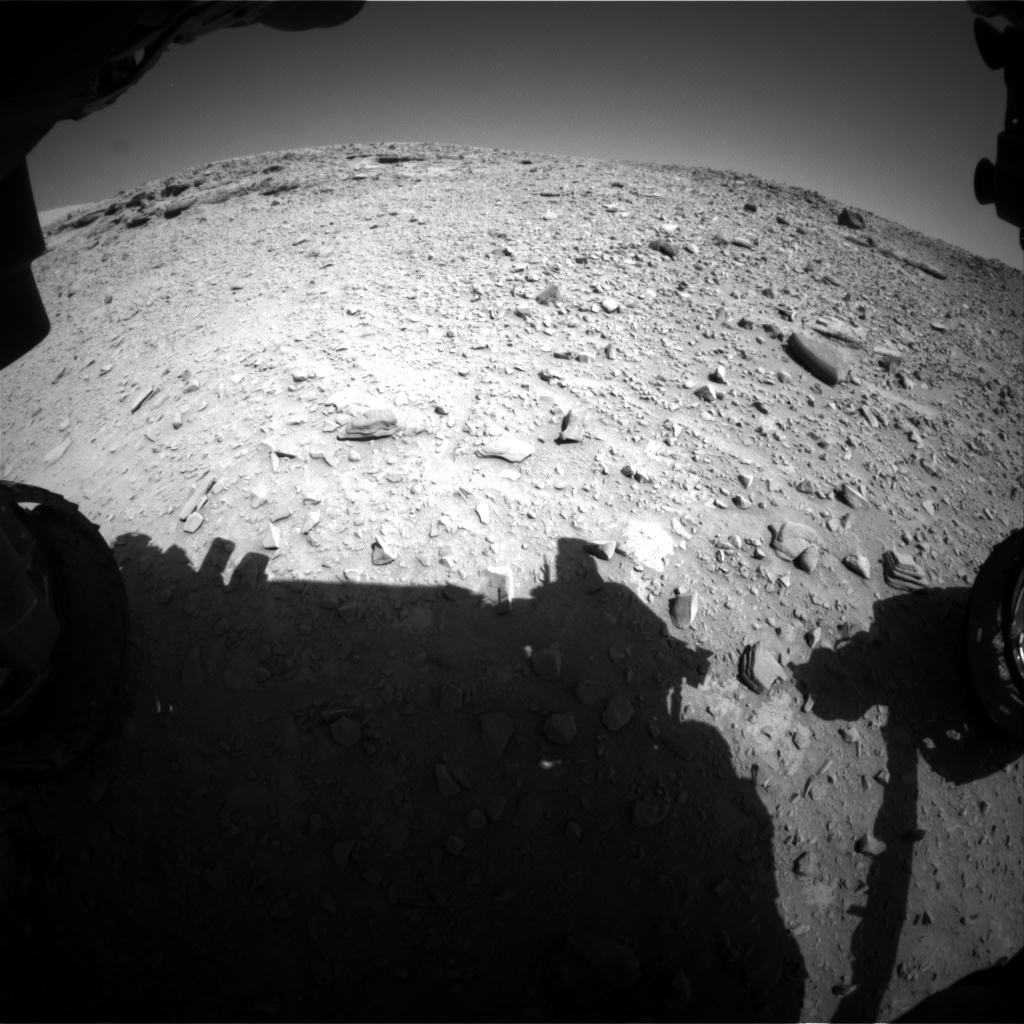 Nasa's Mars rover Curiosity acquired this image using its Front Hazard Avoidance Camera (Front Hazcam) on Sol 528, at drive 18, site number 26
