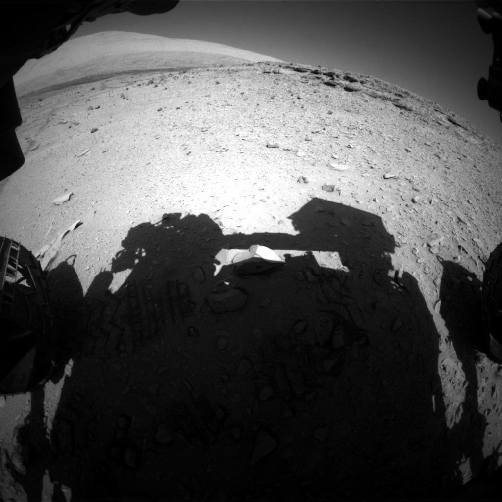 Nasa's Mars rover Curiosity acquired this image using its Front Hazard Avoidance Camera (Front Hazcam) on Sol 528, at drive 24, site number 26