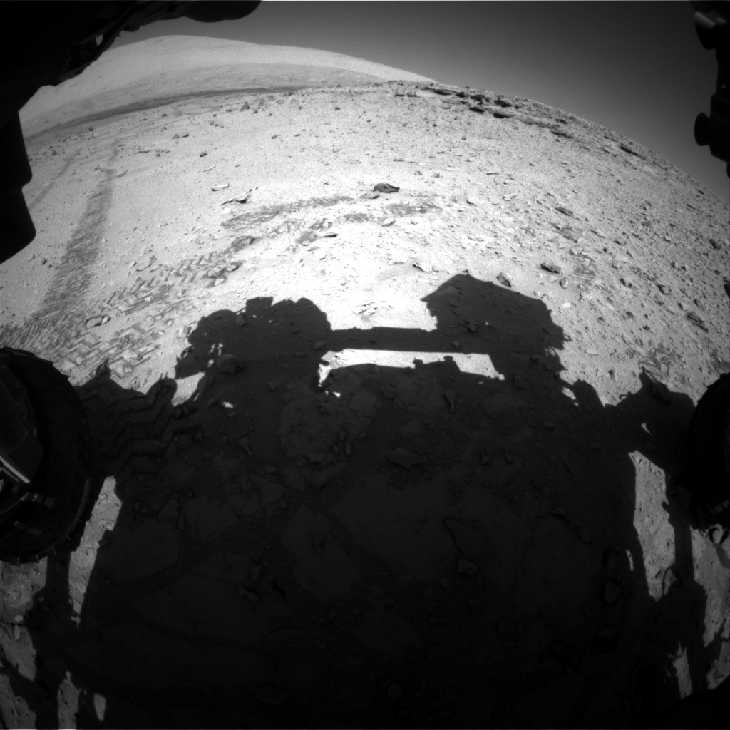 Nasa's Mars rover Curiosity acquired this image using its Front Hazard Avoidance Camera (Front Hazcam) on Sol 528, at drive 36, site number 26