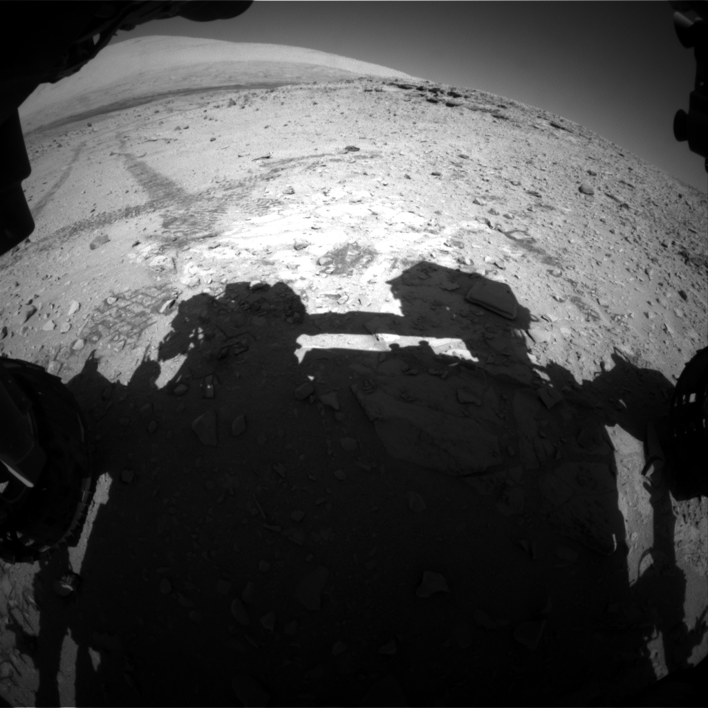 Nasa's Mars rover Curiosity acquired this image using its Front Hazard Avoidance Camera (Front Hazcam) on Sol 528, at drive 48, site number 26