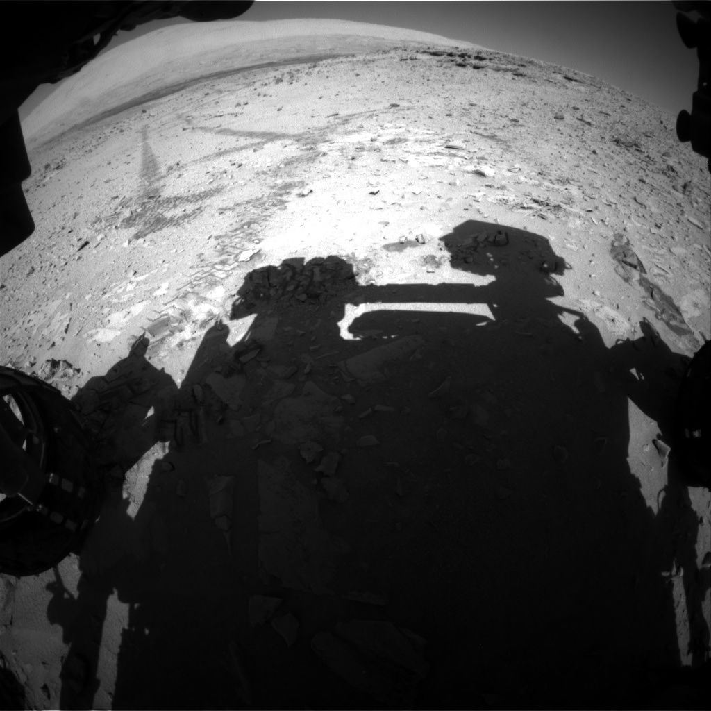 Nasa's Mars rover Curiosity acquired this image using its Front Hazard Avoidance Camera (Front Hazcam) on Sol 528, at drive 114, site number 26