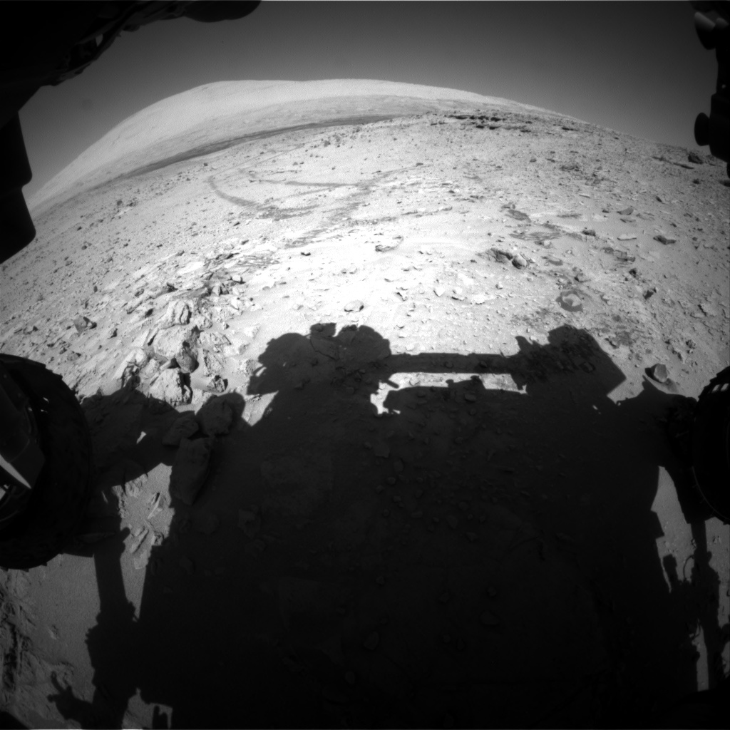 Nasa's Mars rover Curiosity acquired this image using its Front Hazard Avoidance Camera (Front Hazcam) on Sol 528, at drive 132, site number 26