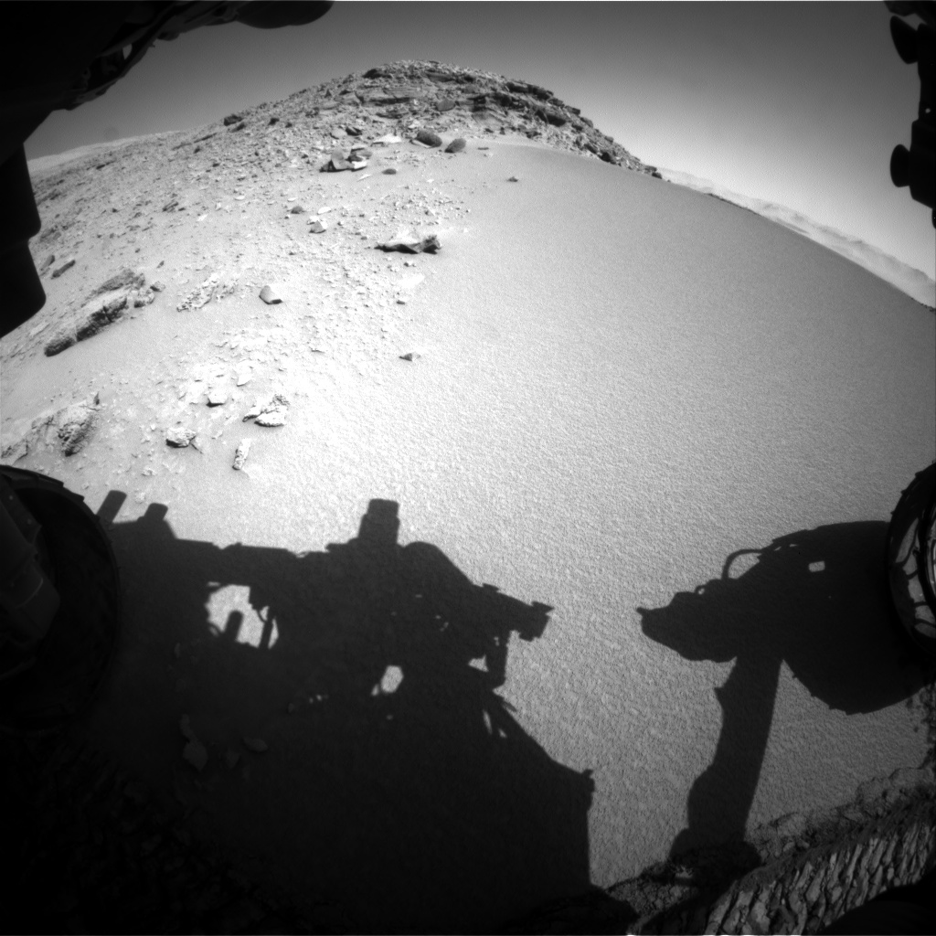 Nasa's Mars rover Curiosity acquired this image using its Front Hazard Avoidance Camera (Front Hazcam) on Sol 528, at drive 156, site number 26
