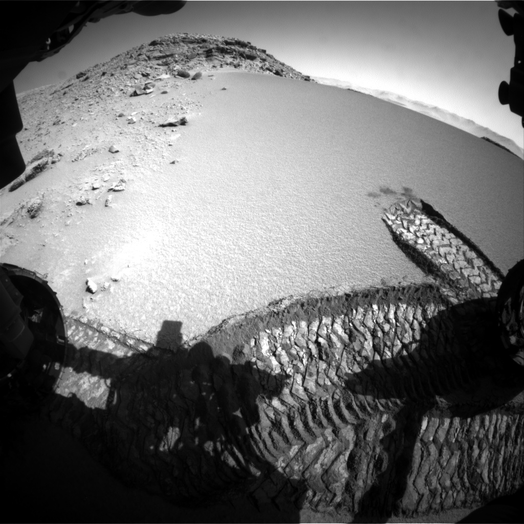 Nasa's Mars rover Curiosity acquired this image using its Front Hazard Avoidance Camera (Front Hazcam) on Sol 528, at drive 184, site number 26