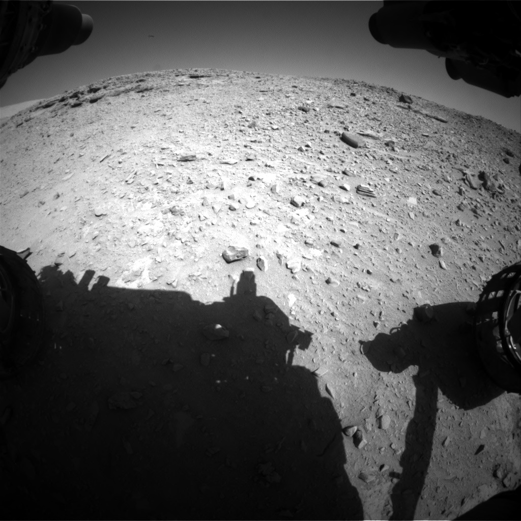 Nasa's Mars rover Curiosity acquired this image using its Front Hazard Avoidance Camera (Front Hazcam) on Sol 528, at drive 12, site number 26