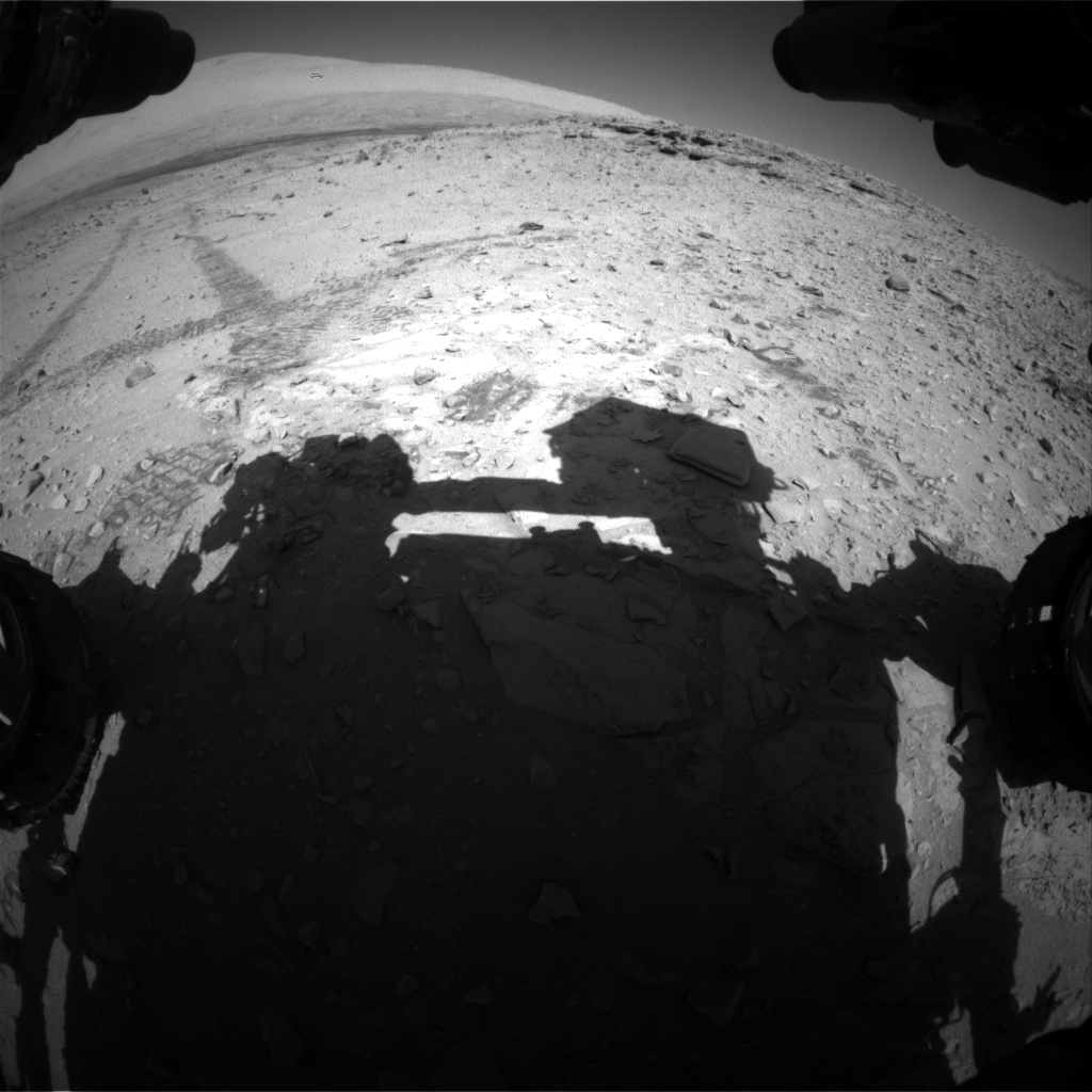 Nasa's Mars rover Curiosity acquired this image using its Front Hazard Avoidance Camera (Front Hazcam) on Sol 528, at drive 48, site number 26
