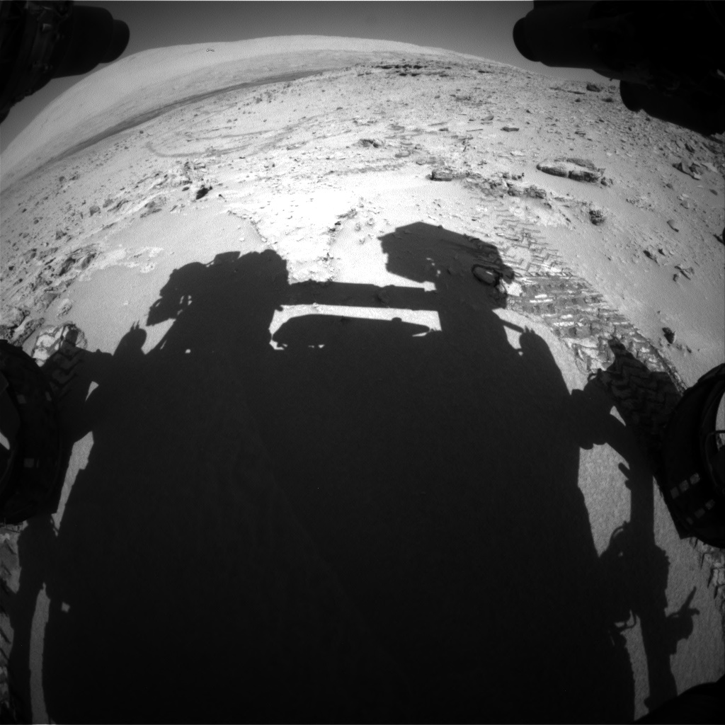 Nasa's Mars rover Curiosity acquired this image using its Front Hazard Avoidance Camera (Front Hazcam) on Sol 528, at drive 144, site number 26