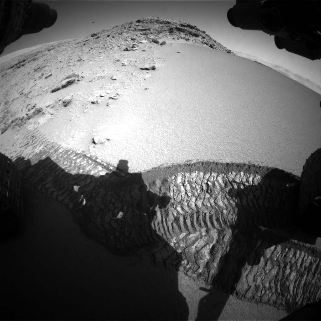 Nasa's Mars rover Curiosity acquired this image using its Front Hazard Avoidance Camera (Front Hazcam) on Sol 528, at drive 150, site number 26