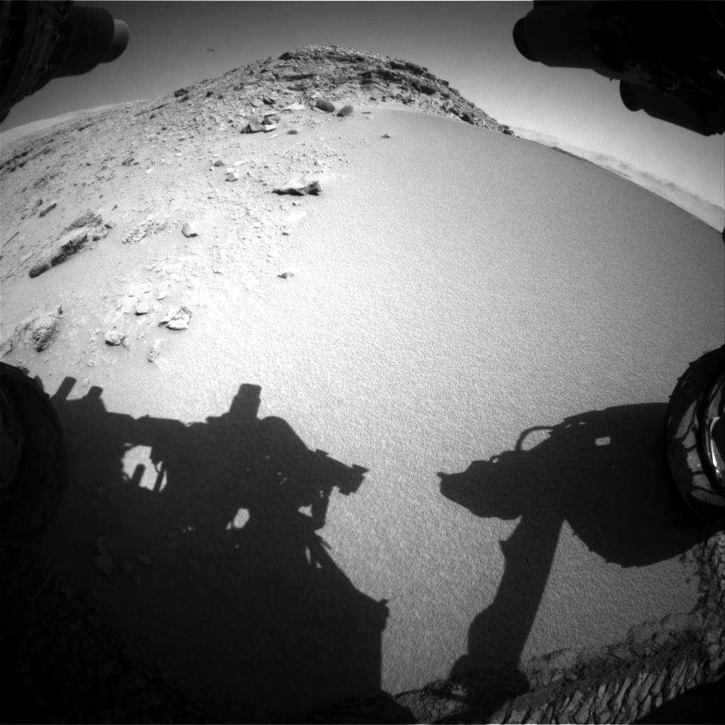 Nasa's Mars rover Curiosity acquired this image using its Front Hazard Avoidance Camera (Front Hazcam) on Sol 528, at drive 156, site number 26