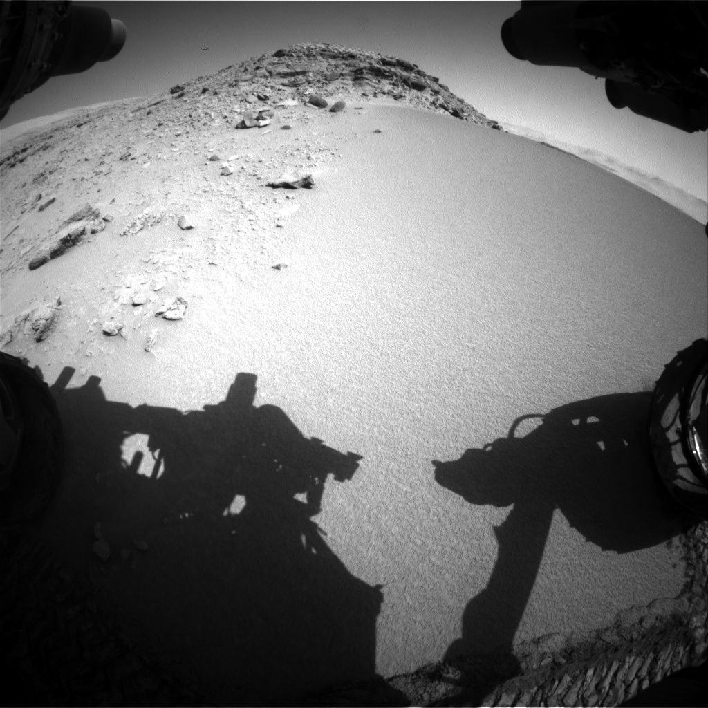 Nasa's Mars rover Curiosity acquired this image using its Front Hazard Avoidance Camera (Front Hazcam) on Sol 528, at drive 160, site number 26