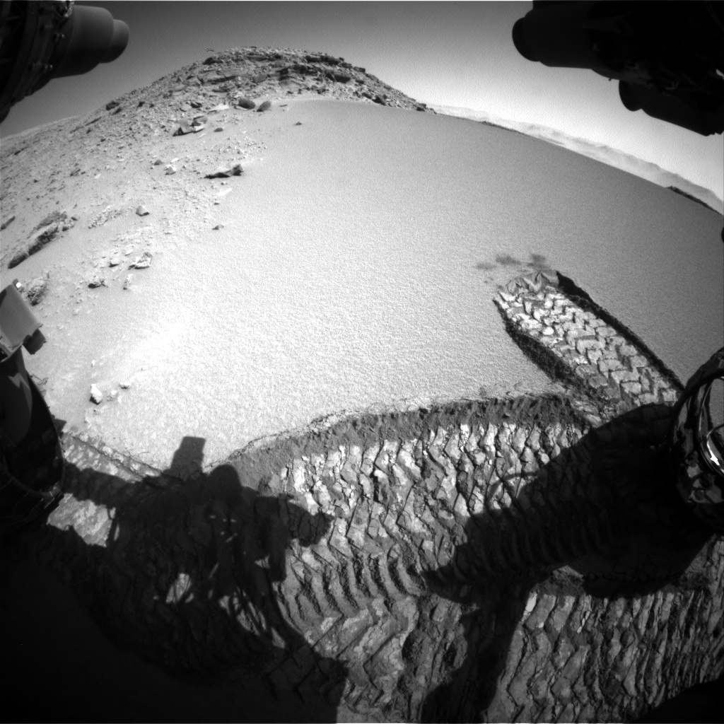 Nasa's Mars rover Curiosity acquired this image using its Front Hazard Avoidance Camera (Front Hazcam) on Sol 528, at drive 180, site number 26