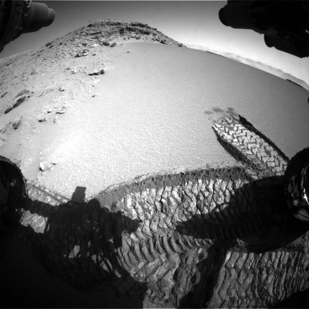 Nasa's Mars rover Curiosity acquired this image using its Front Hazard Avoidance Camera (Front Hazcam) on Sol 528, at drive 184, site number 26