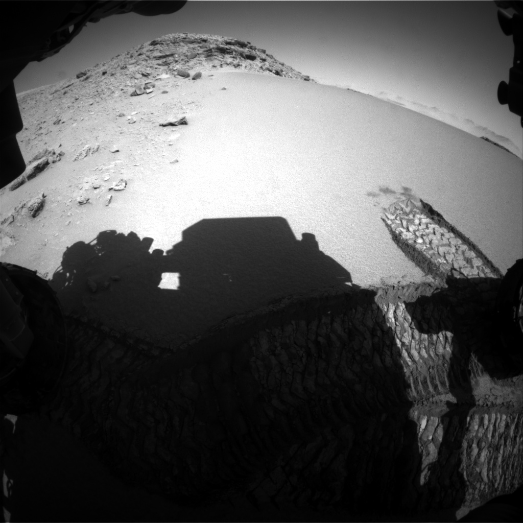 Nasa's Mars rover Curiosity acquired this image using its Front Hazard Avoidance Camera (Front Hazcam) on Sol 529, at drive 184, site number 26