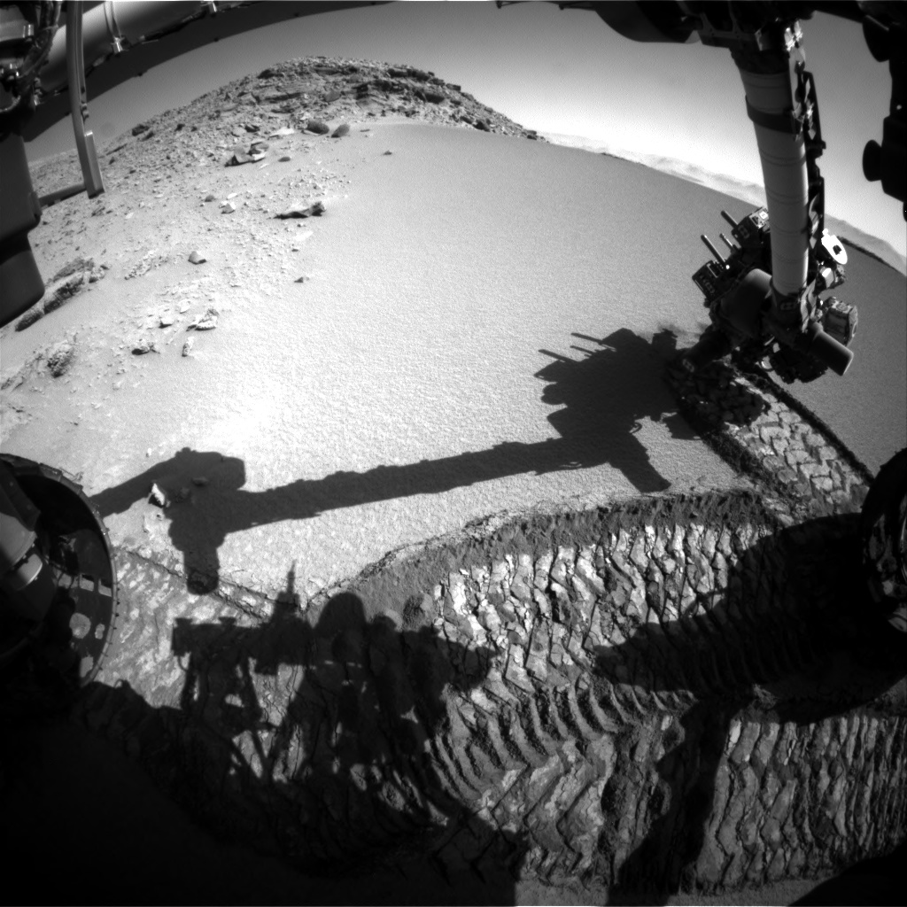 Nasa's Mars rover Curiosity acquired this image using its Front Hazard Avoidance Camera (Front Hazcam) on Sol 531, at drive 184, site number 26
