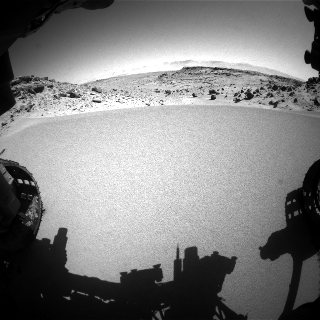 Nasa's Mars rover Curiosity acquired this image using its Front Hazard Avoidance Camera (Front Hazcam) on Sol 533, at drive 268, site number 26