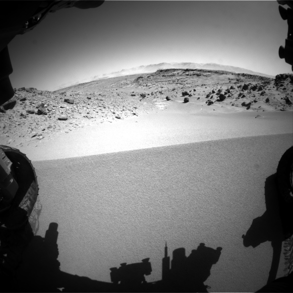 Nasa's Mars rover Curiosity acquired this image using its Front Hazard Avoidance Camera (Front Hazcam) on Sol 533, at drive 274, site number 26