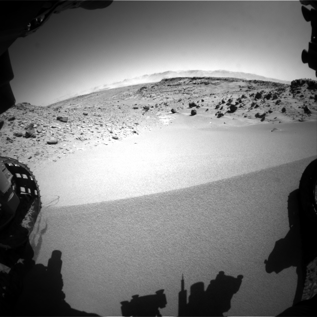 Nasa's Mars rover Curiosity acquired this image using its Front Hazard Avoidance Camera (Front Hazcam) on Sol 533, at drive 280, site number 26