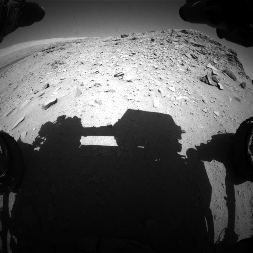 Nasa's Mars rover Curiosity acquired this image using its Front Hazard Avoidance Camera (Front Hazcam) on Sol 533, at drive 244, site number 26