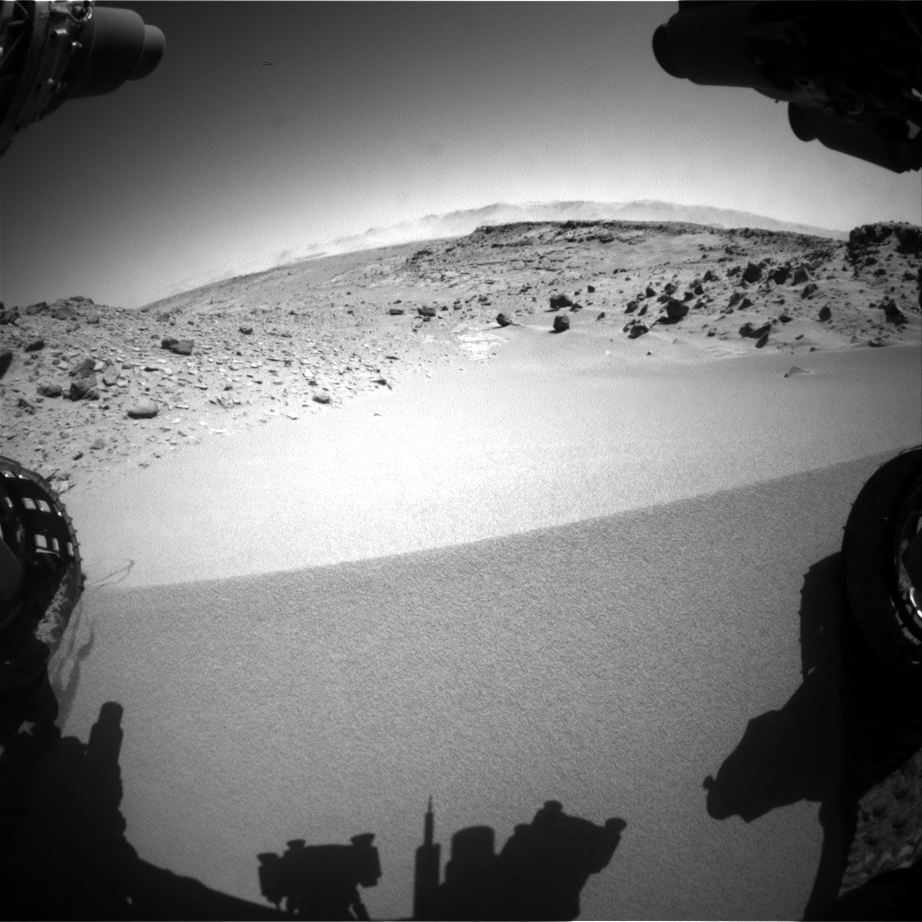 Nasa's Mars rover Curiosity acquired this image using its Front Hazard Avoidance Camera (Front Hazcam) on Sol 533, at drive 280, site number 26