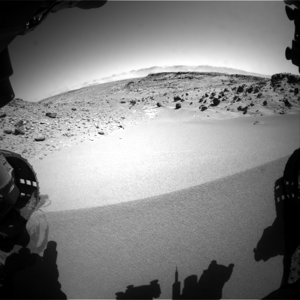 Nasa's Mars rover Curiosity acquired this image using its Front Hazard Avoidance Camera (Front Hazcam) on Sol 534, at drive 292, site number 26