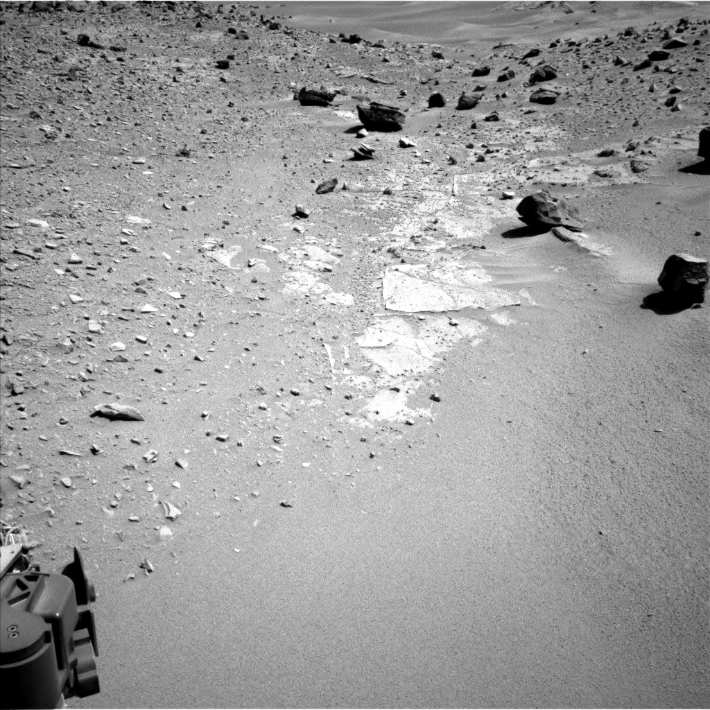 Nasa's Mars rover Curiosity acquired this image using its Left Navigation Camera on Sol 535, at drive 308, site number 26