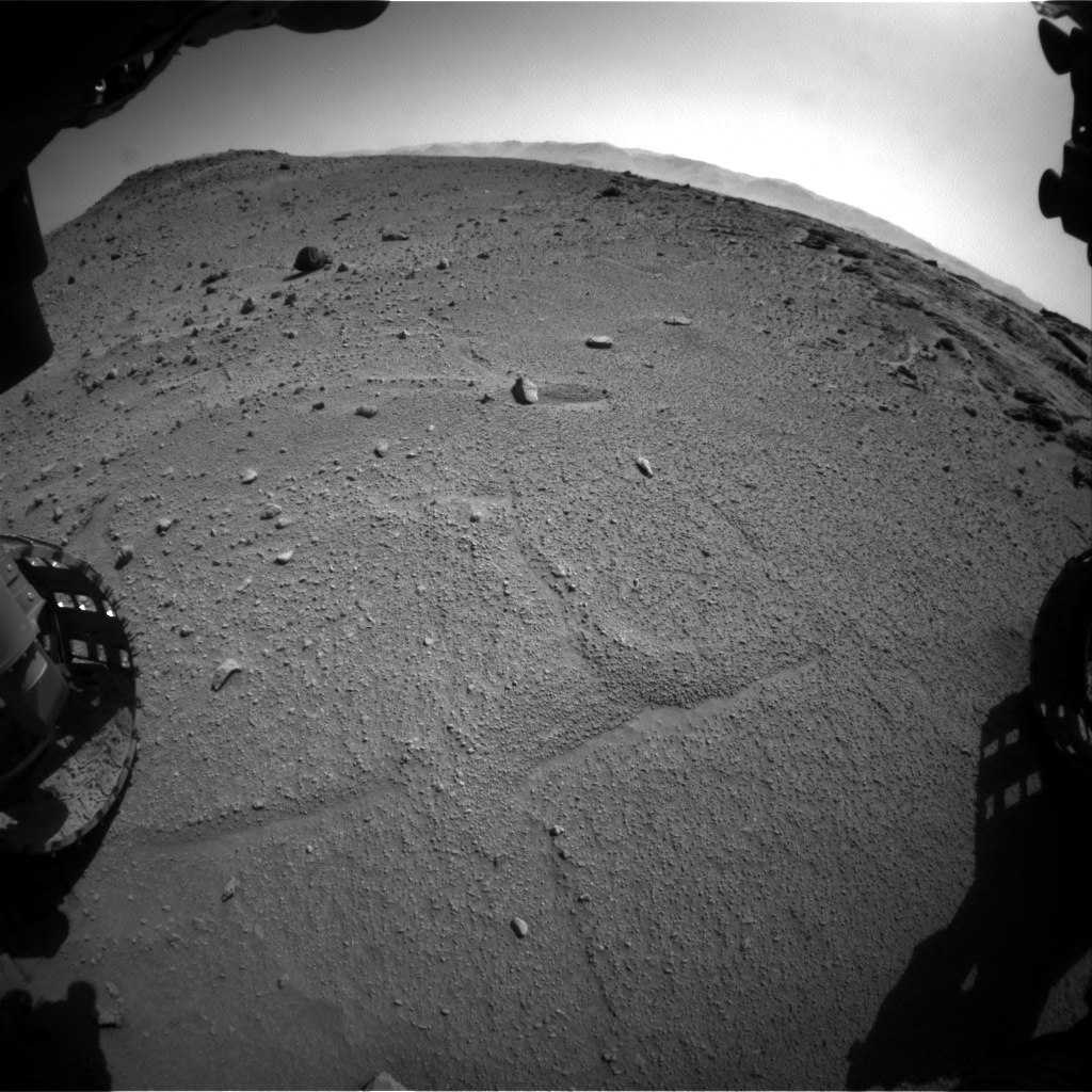 Nasa's Mars rover Curiosity acquired this image using its Front Hazard Avoidance Camera (Front Hazcam) on Sol 540, at drive 816, site number 26