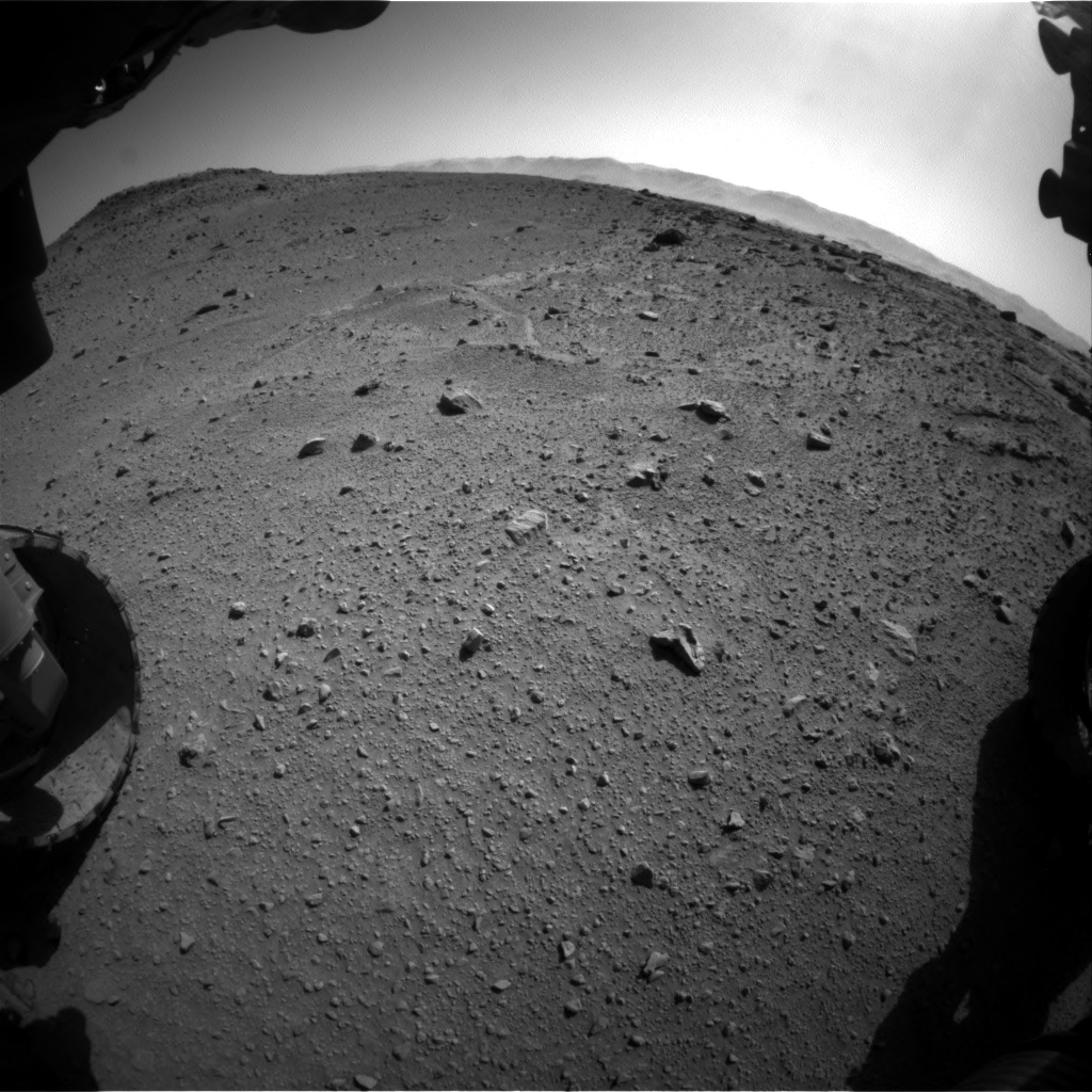 Nasa's Mars rover Curiosity acquired this image using its Front Hazard Avoidance Camera (Front Hazcam) on Sol 540, at drive 840, site number 26