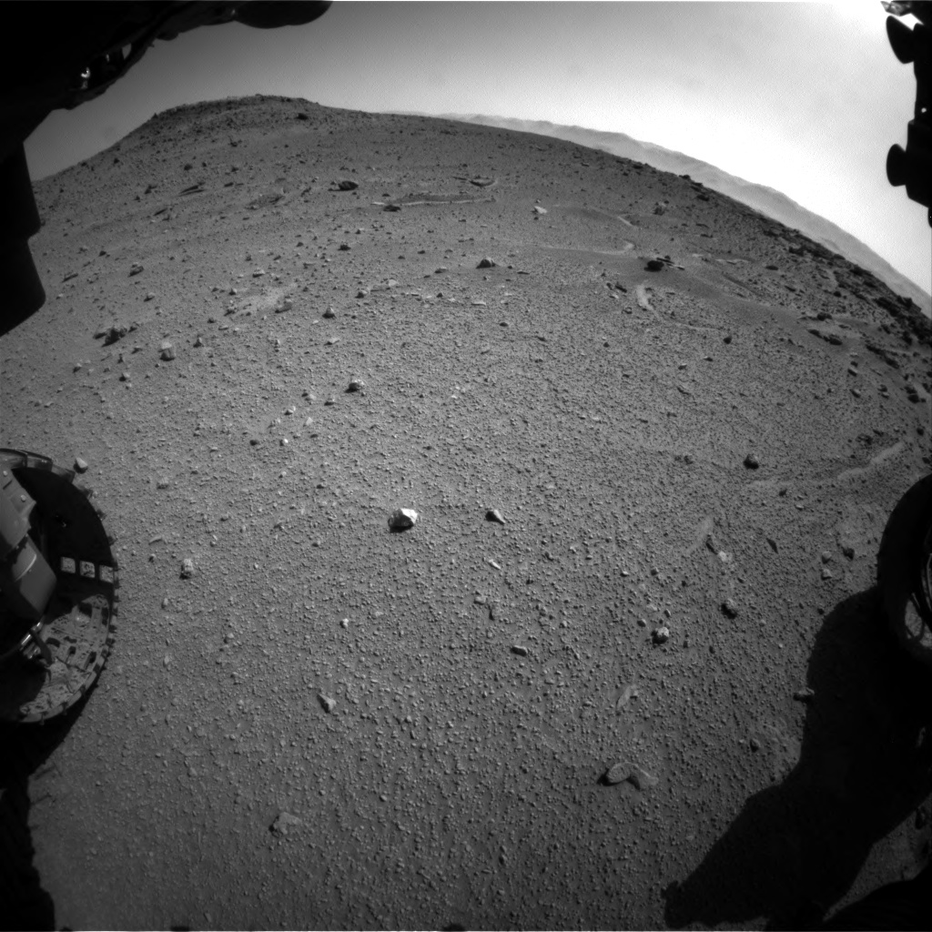 Nasa's Mars rover Curiosity acquired this image using its Front Hazard Avoidance Camera (Front Hazcam) on Sol 540, at drive 876, site number 26