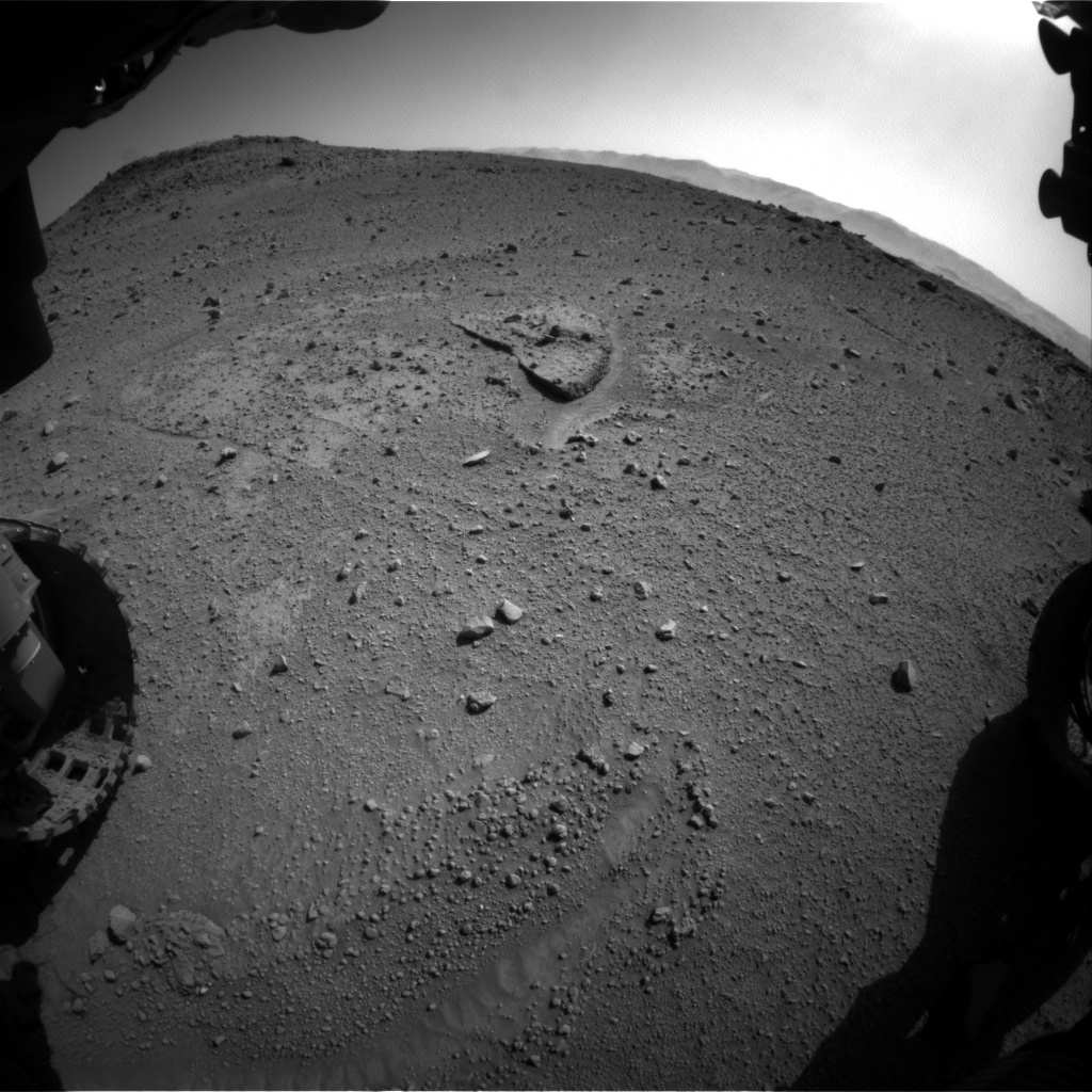 Nasa's Mars rover Curiosity acquired this image using its Front Hazard Avoidance Camera (Front Hazcam) on Sol 540, at drive 906, site number 26