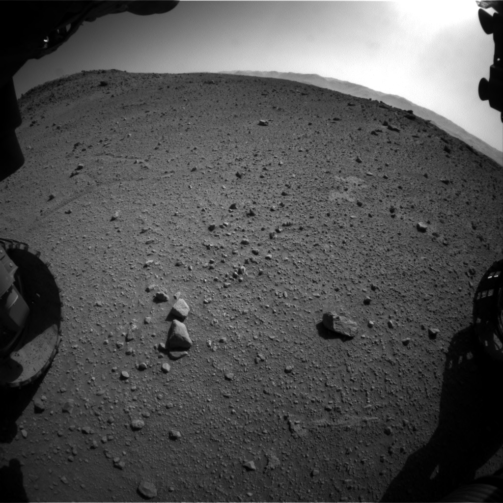 Nasa's Mars rover Curiosity acquired this image using its Front Hazard Avoidance Camera (Front Hazcam) on Sol 540, at drive 930, site number 26
