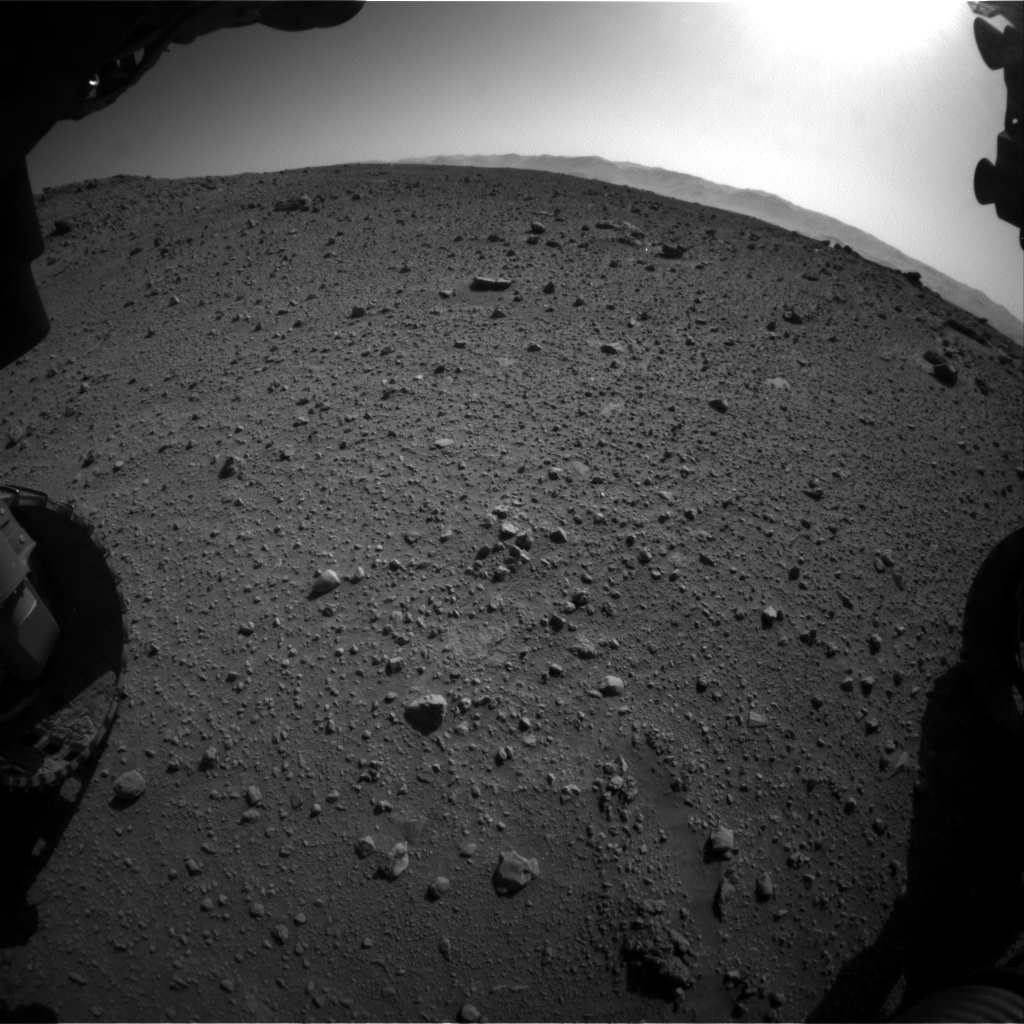 Nasa's Mars rover Curiosity acquired this image using its Front Hazard Avoidance Camera (Front Hazcam) on Sol 540, at drive 954, site number 26