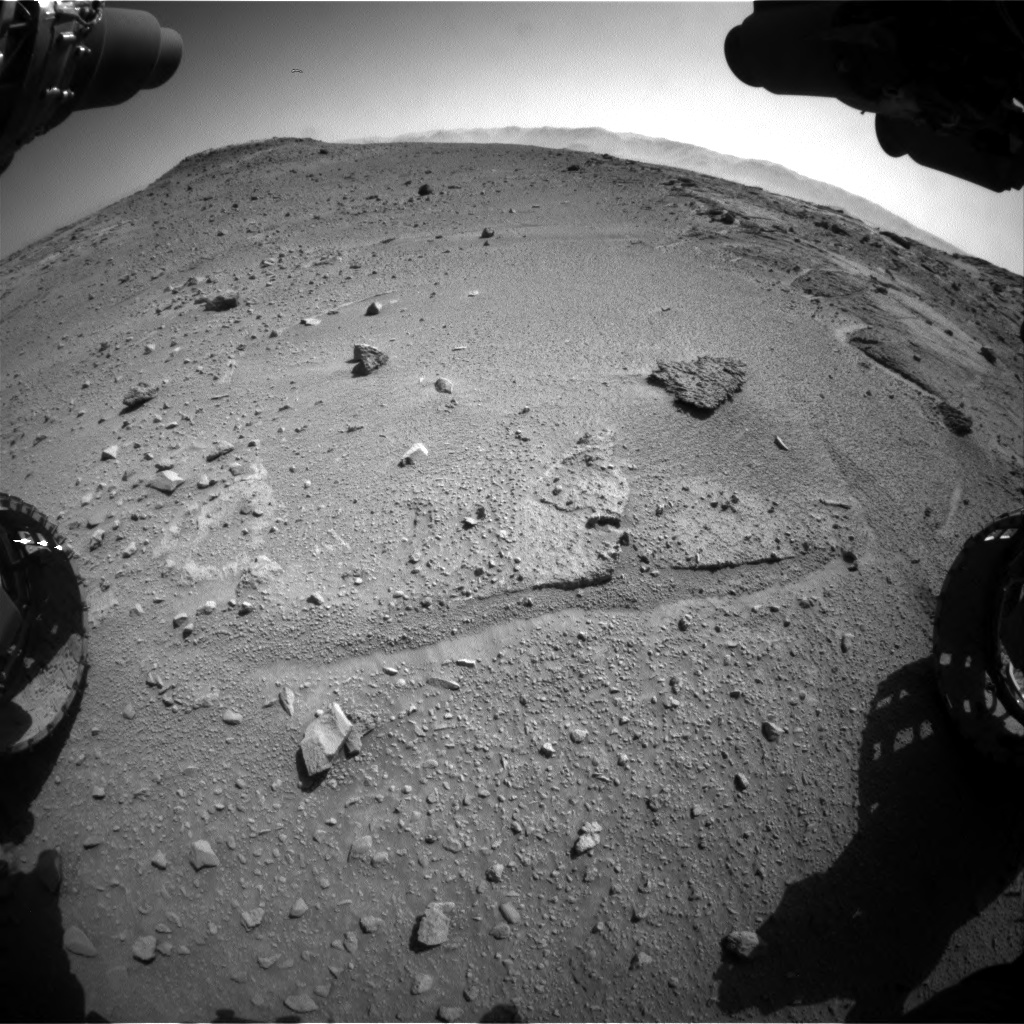 Nasa's Mars rover Curiosity acquired this image using its Front Hazard Avoidance Camera (Front Hazcam) on Sol 540, at drive 786, site number 26