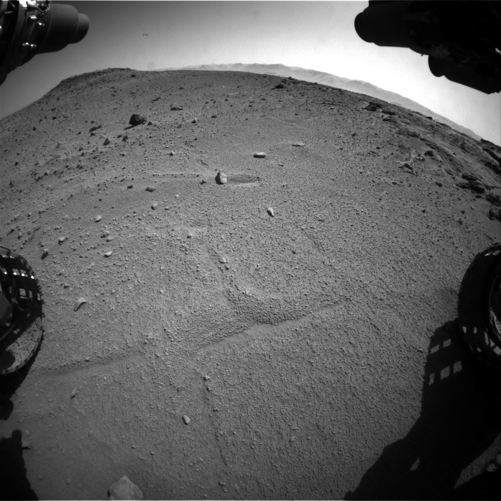 Nasa's Mars rover Curiosity acquired this image using its Front Hazard Avoidance Camera (Front Hazcam) on Sol 540, at drive 816, site number 26