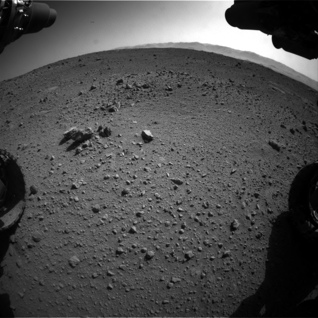 Nasa's Mars rover Curiosity acquired this image using its Front Hazard Avoidance Camera (Front Hazcam) on Sol 540, at drive 996, site number 26