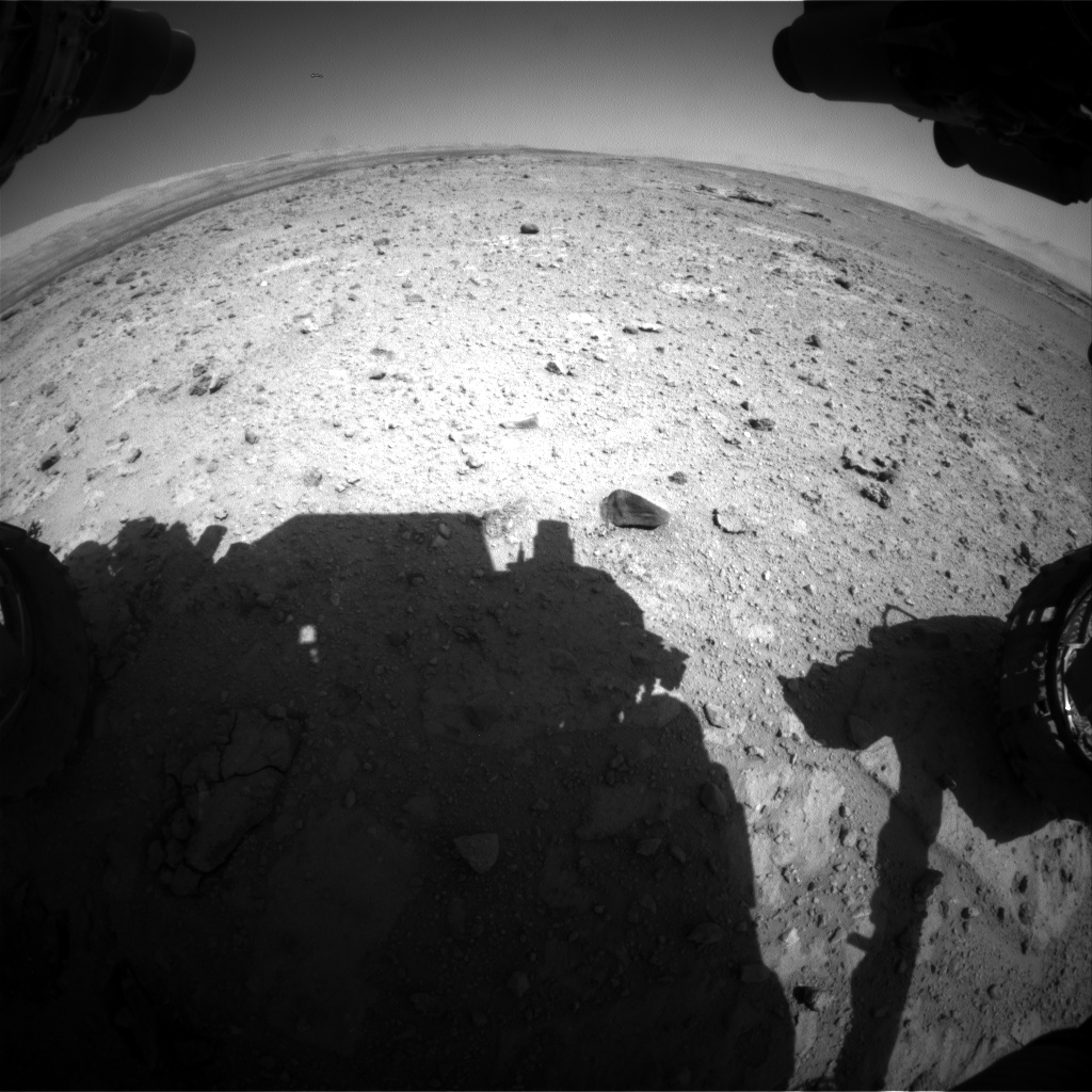 Nasa's Mars rover Curiosity acquired this image using its Front Hazard Avoidance Camera (Front Hazcam) on Sol 544, at drive 1274, site number 26