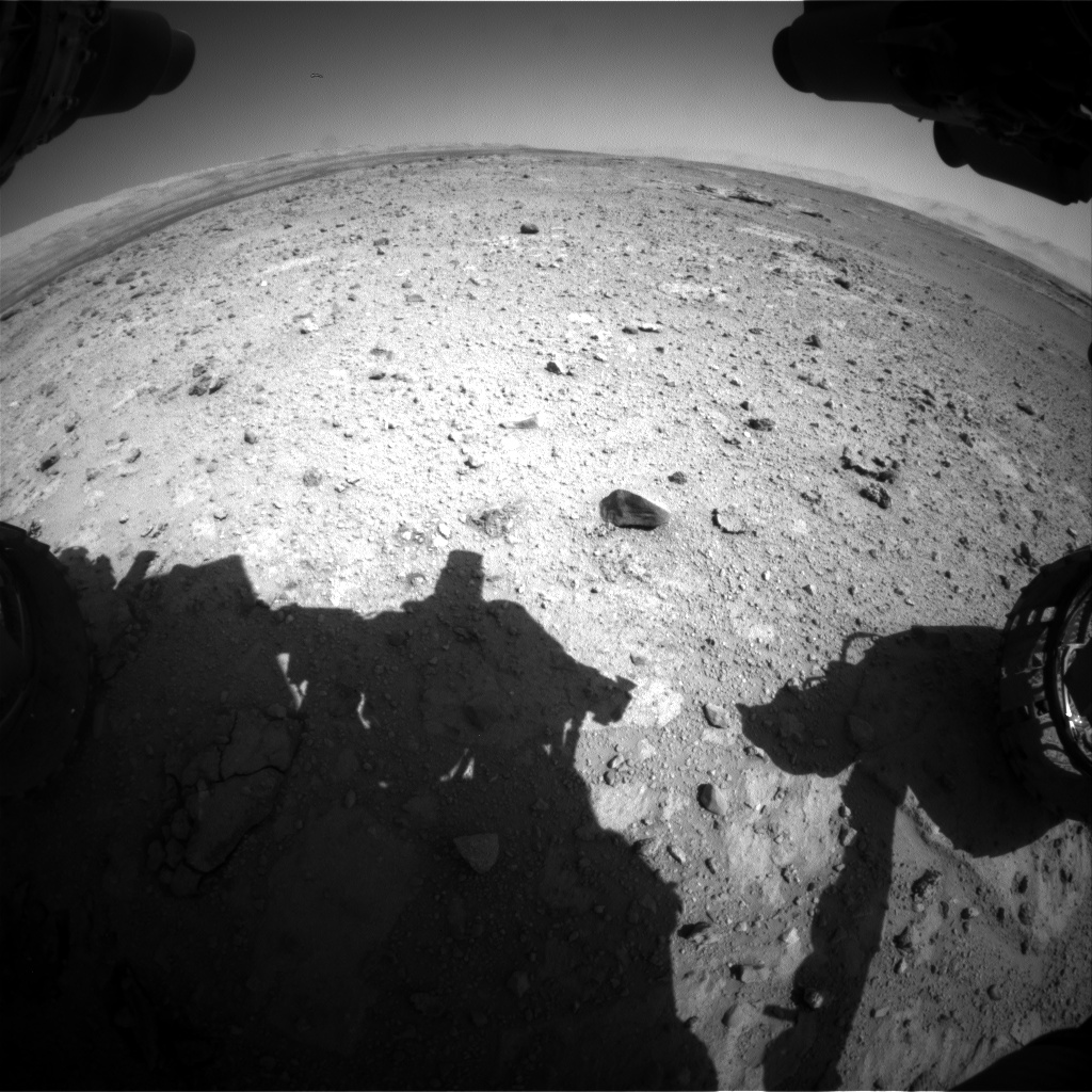 Nasa's Mars rover Curiosity acquired this image using its Front Hazard Avoidance Camera (Front Hazcam) on Sol 545, at drive 1274, site number 26