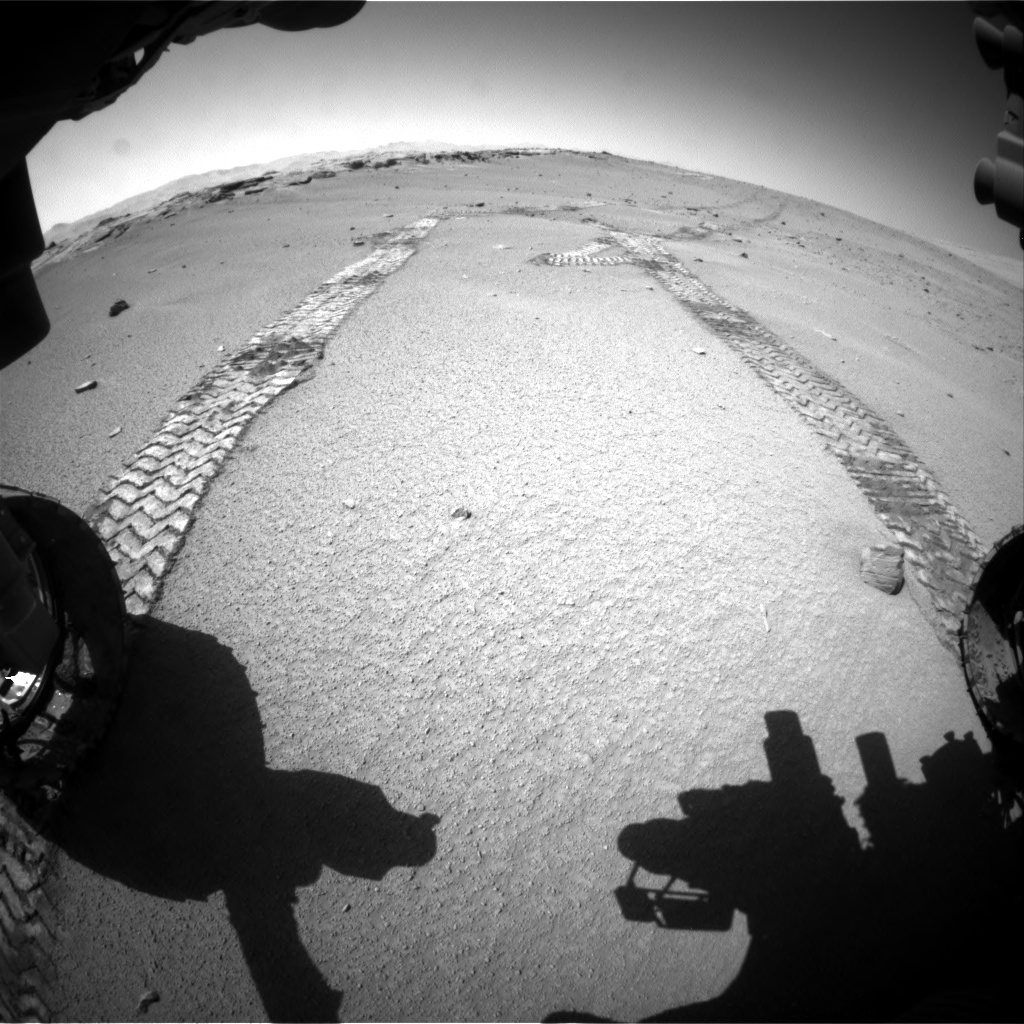 Nasa's Mars rover Curiosity acquired this image using its Front Hazard Avoidance Camera (Front Hazcam) on Sol 547, at drive 342, site number 27