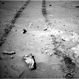 Nasa's Mars rover Curiosity acquired this image using its Left Navigation Camera on Sol 547, at drive 264, site number 27