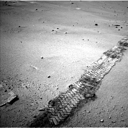 Nasa's Mars rover Curiosity acquired this image using its Left Navigation Camera on Sol 547, at drive 324, site number 27