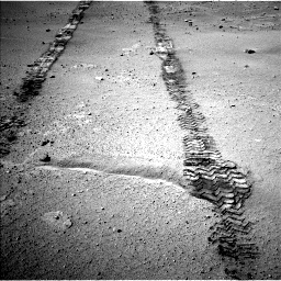 Nasa's Mars rover Curiosity acquired this image using its Left Navigation Camera on Sol 547, at drive 390, site number 27