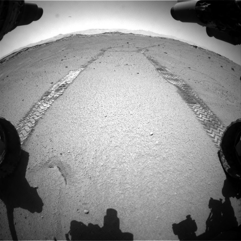 Nasa's Mars rover Curiosity acquired this image using its Front Hazard Avoidance Camera (Front Hazcam) on Sol 548, at drive 580, site number 27