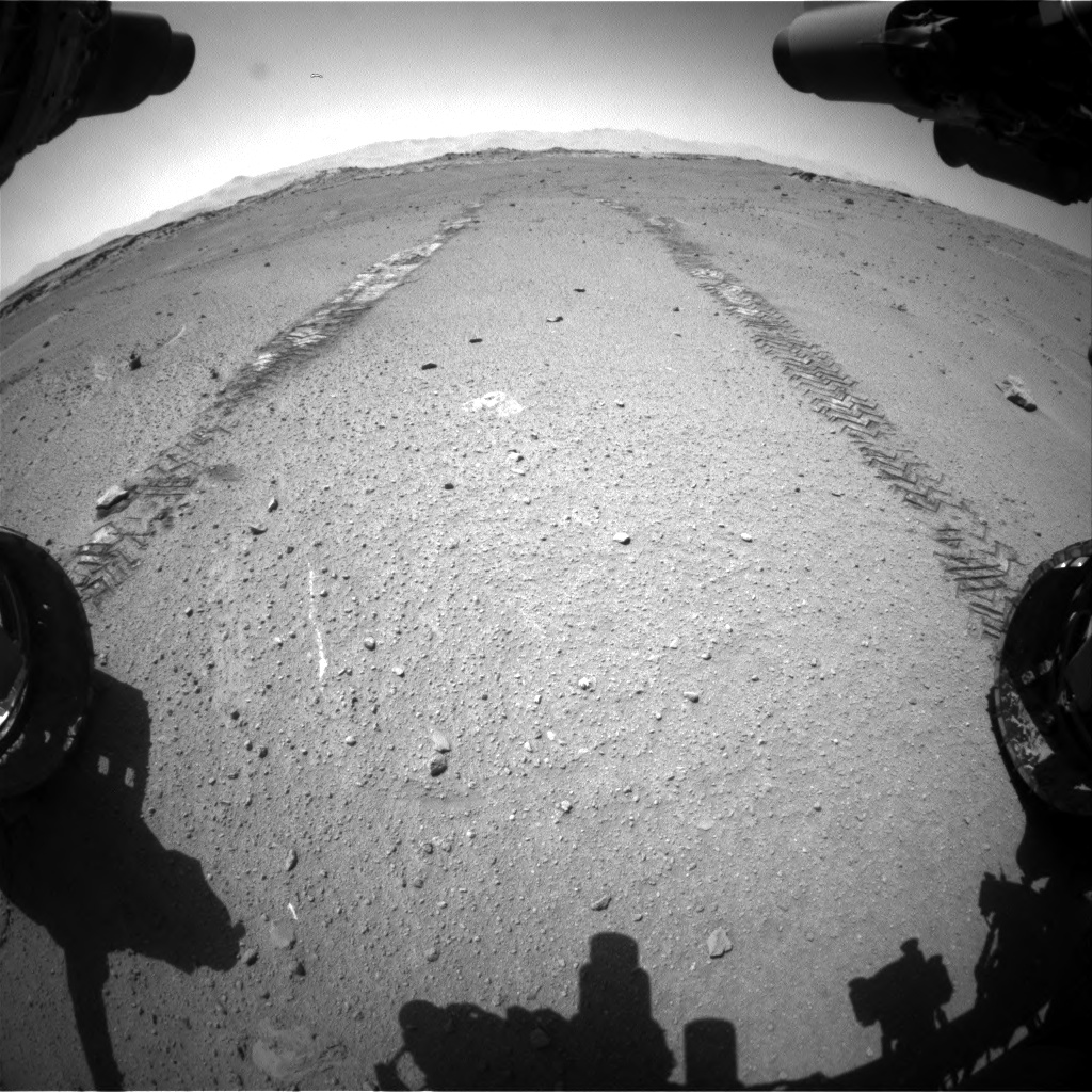 Nasa's Mars rover Curiosity acquired this image using its Front Hazard Avoidance Camera (Front Hazcam) on Sol 548, at drive 634, site number 27