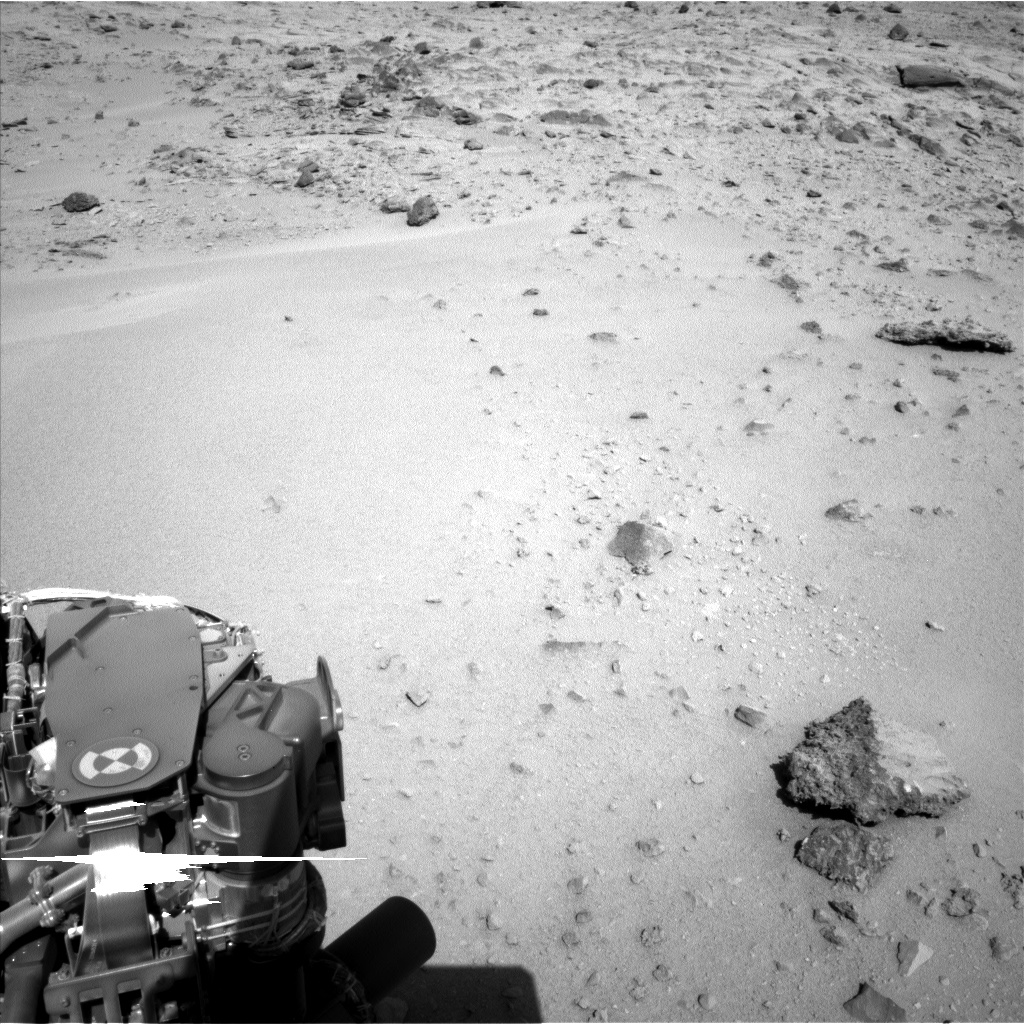 Nasa's Mars rover Curiosity acquired this image using its Left Navigation Camera on Sol 550, at drive 1124, site number 27
