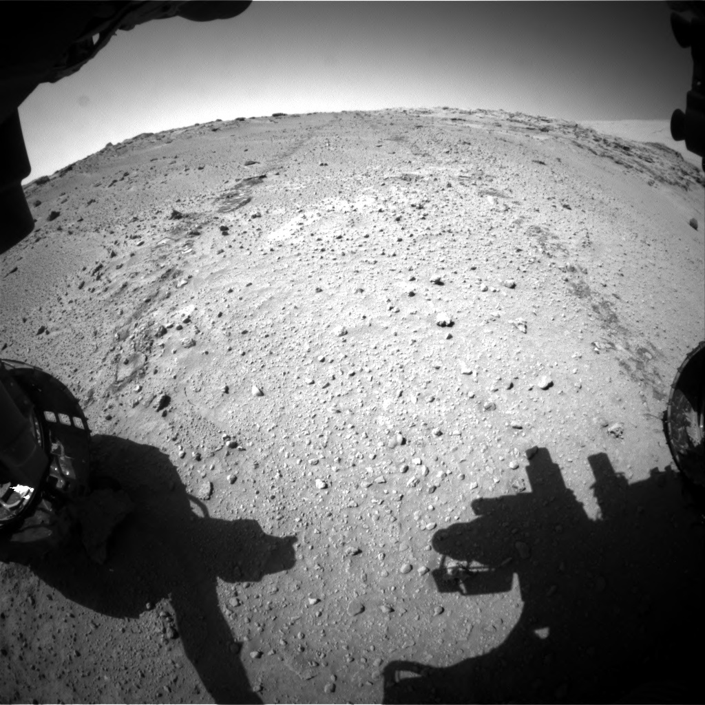 Nasa's Mars rover Curiosity acquired this image using its Front Hazard Avoidance Camera (Front Hazcam) on Sol 552, at drive 1376, site number 27